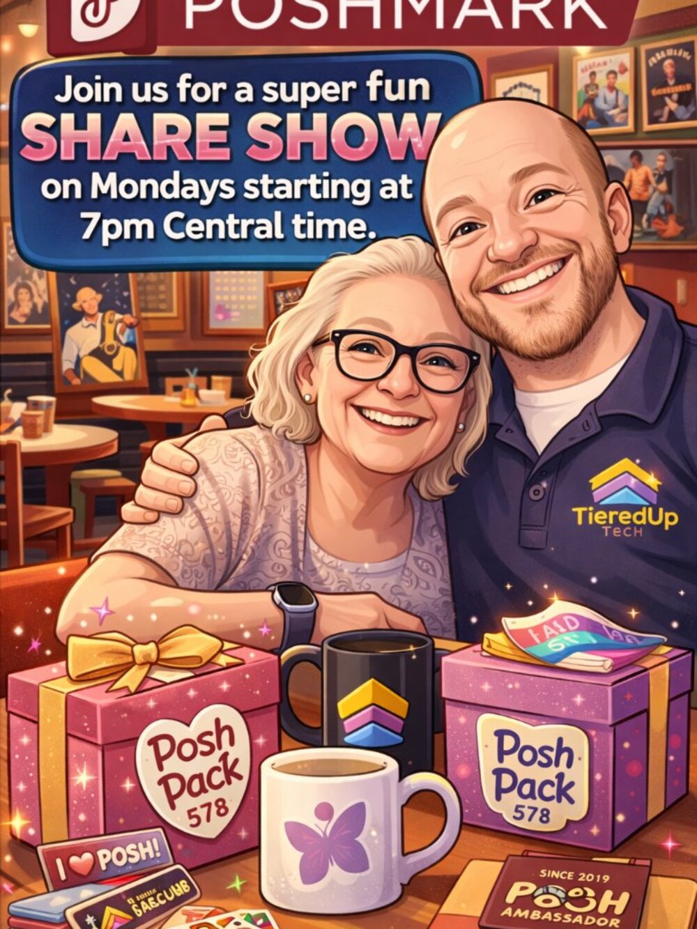 Join us for a super fun share show on Monday's